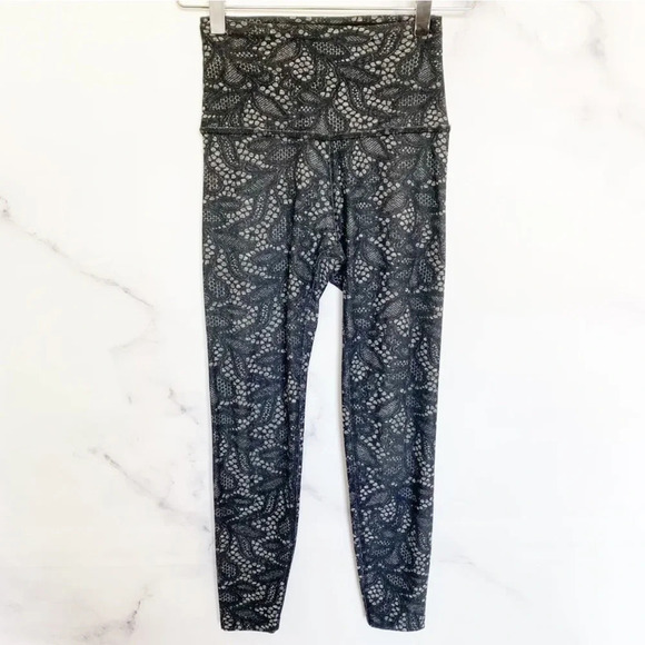 Beyond Yoga Olympus High Waisted Phantom Lace Midi Legging - Picture 1 of 7